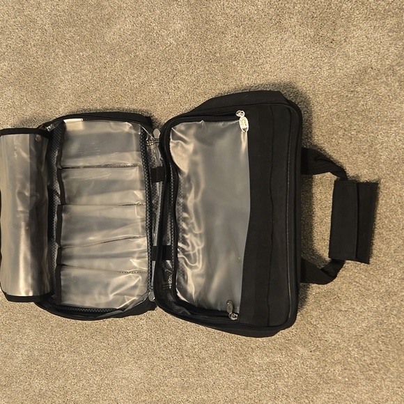 RICARDO BEVERLY HILLS BLACK HANGING TRAVEL BAG  TOILETRIES ORGANIZER - Picture 12 of 14